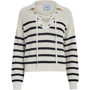 minus Trui 'Danisa'  beige / zwart