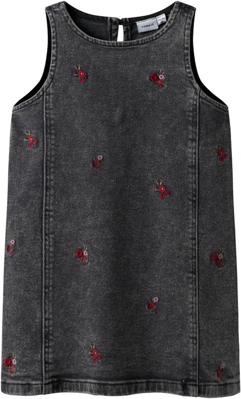 NAME IT Jurk  grijs gemêleerd / pink / rood