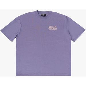 Dropsize Shirt  beige / lila