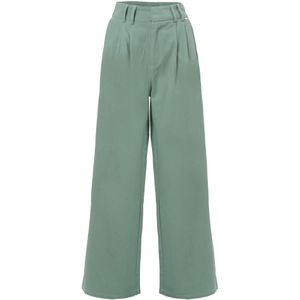 Influencer Bandplooibroek  petrol