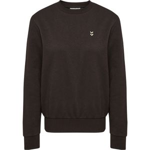 Hummel Sportief sweatshirt 'Pulse'  donkerbruin / wit