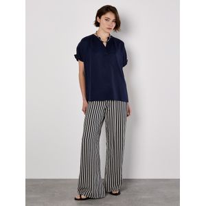 Apricot Broek  nachtblauw / wit