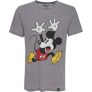 Recovered Shirt 'Disney Mickey Mouse Panic'  lichtgrijs