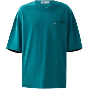 VAMOS CLO Shirt  petrol / wit