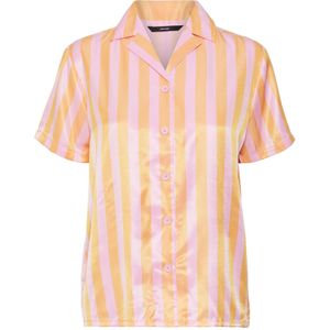 VERO MODA Blouse 'Vikitika'  oranje / lichtroze