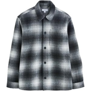 Next Overhemd  lichtgrijs / zwart / wit