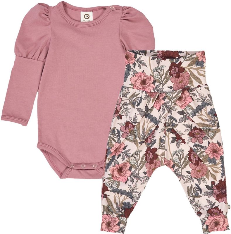 Müsli by GREEN COTTON Ondergoedset  smoky blue / olijfgroen / rosa