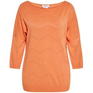 usha - Pullover - Langarm - Met Weit Ronde Ausschnitt - Uniek Decoratief Detail