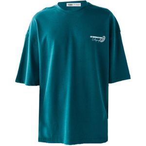 VAMOS CLO Shirt  petrol / wit