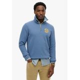 Superdry Sweatshirt 'SD&Co'  duifblauw / geel