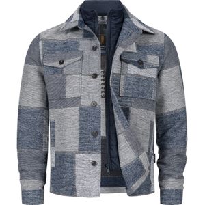 INDICODE JEANS Tussenjas 'INDjango'  blauw / grijs