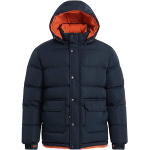 Ombre Winterjas 'OM-JAHP-0208'  donkerblauw