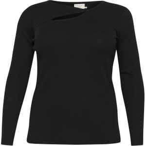 KAFFE CURVE Shirt 'KC Carina'  zwart
