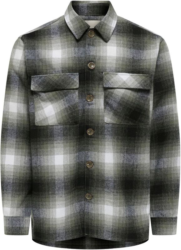 Onspaul - Overshirt - Relaxed Fit - Lange Mouwen - Knoopsluiting