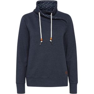 Oxmo Sweatshirt 'UDINE'  donkerblauw / wit
