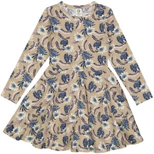 Müsli by GREEN COTTON Jurk  beige / donkerblauw / wit