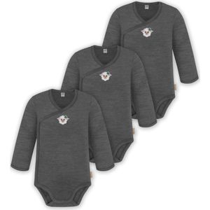 normani Rompertje/body  antraciet / gemengde kleuren