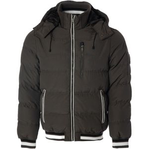 CARISMA Winterjas '1214'  kaki / zwart / wit