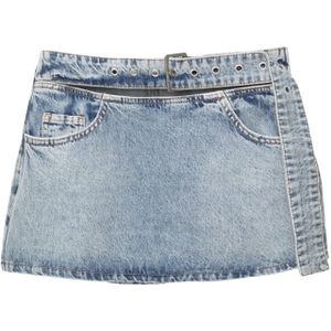 Pull&Bear Rok  lichtblauw