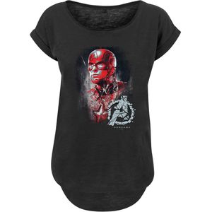 F4NT4STIC Shirt 'Marvel'  rookgrijs / karmijnrood / zwart / wit