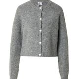 PIECES - PCSilly - Gebreid Vest - Stone Grey