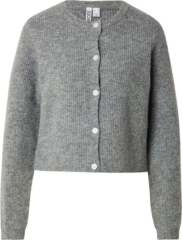 PIECES - PCSilly - Gebreid Vest - Stone Grey