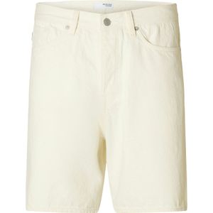 SELECTED Broek 'SLHREG ALEX'  wit