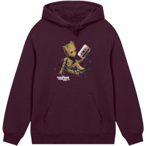 F4NT4STIC Sweatshirt 'Marvel Guardians Of The Galaxy Vol2 Groot Tape'  bruin / lichtbruin / oranje