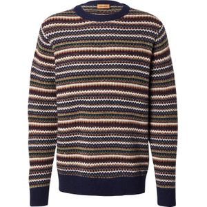 MOS MOSH Trui 'MMGLaporte Ice'  bruin / groen / zwart / wit