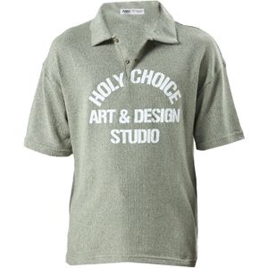 VAMOS CLO Shirt  kaki / wit