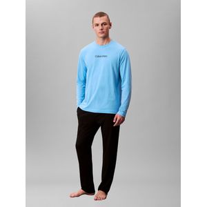 Calvin Klein Pyjama lang  lichtblauw / zwart