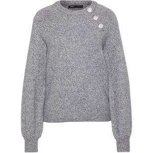 Only Tall Trui 'ONLLAUREN'  grijs gemêleerd