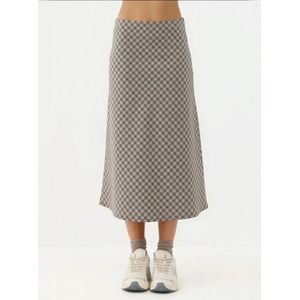 Hiccup Rok  beige / zwart gemêleerd / wit