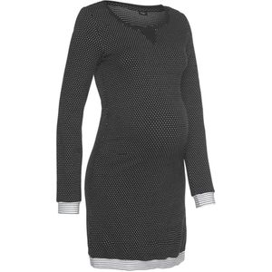 VIVANCE Nachthemd  grijs / wit