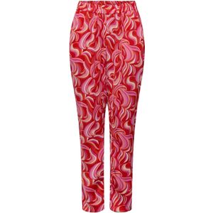 PIECES Broek 'Julie'  zalm roze / lichtroze / rood / wit