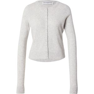 Pure Cashmere NYC Gebreid vest  grijs gemêleerd