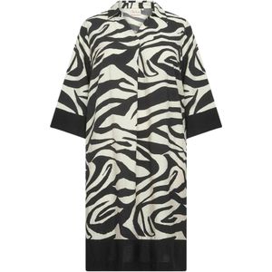 Wasabi Concept Jurk  zwart / wit