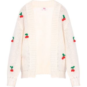 MYMO Oversized vest  groen / rood / offwhite