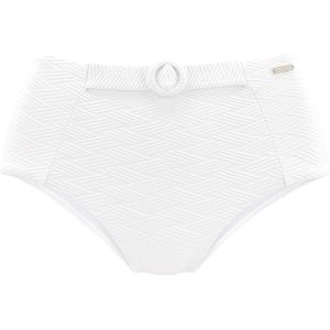 Look - Bikinibroekje - Wit - Polyamide - Structuurpatroon