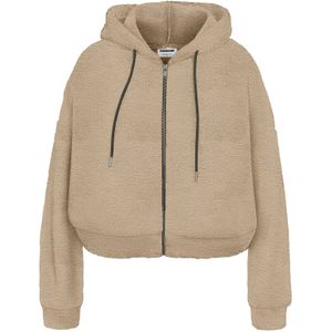 Noisy may Fleece jas 'NMCUDDLE'  taupe