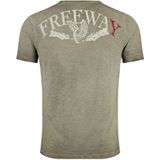 Key Largo Shirt 'MT HOUSTON'  navy / groen / olijfgroen / rood