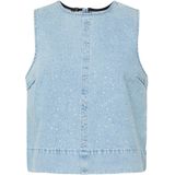 PIECES Top 'PCNoel'  lichtblauw / transparant