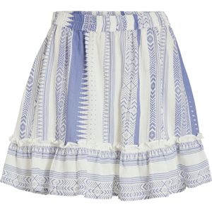 VILA Rok 'TILLIE'  blauw / wit