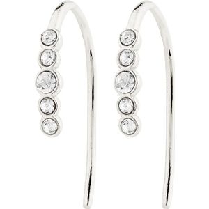 Pilgrim Oorbellen ' Jenni '  zilver / transparant