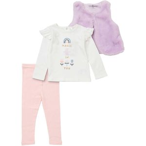 Lily & Jack Set ' Vogel '  lila / pink / wit