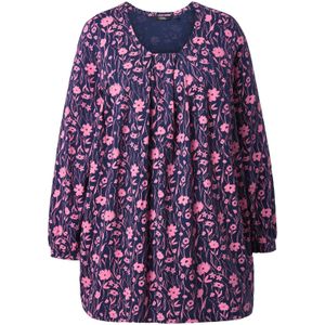 Ulla Popken Blouse  donkerblauw / pink