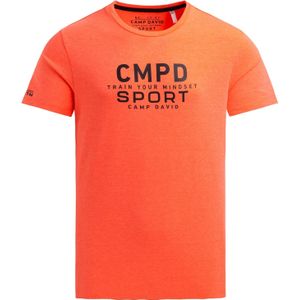 CAMP DAVID Shirt  oranje / zwart