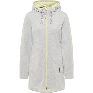 Schmuddelwedda Sweatvest  citroen / grijs gemêleerd