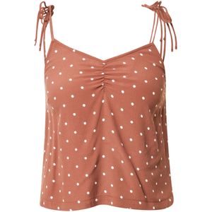 ABOUT YOU Top 'Cyra'  roestrood / wit