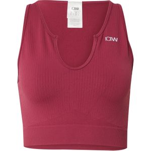 ICANIWILL Sporttop 'Define'  donkerroze